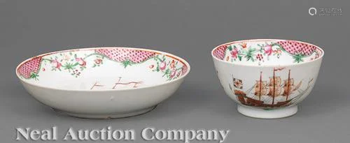 Chinese Export Porcelain Tea Bowl/Saucer