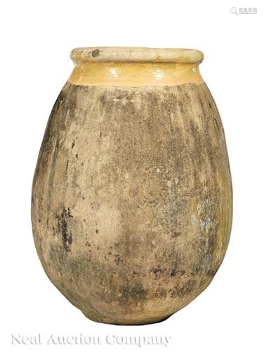 Large Stoneware Olive Jar