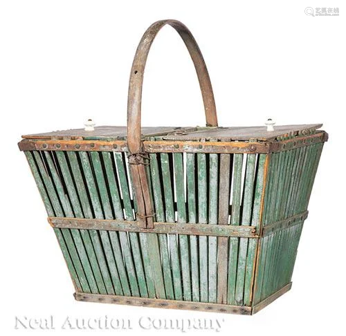 Antique Louisiana Picnic Basket