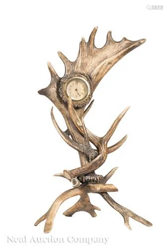 American Antler Clock