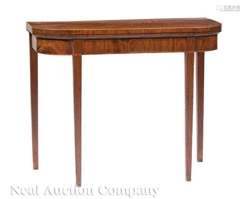 Regency Inlaid Mahogany Games Table