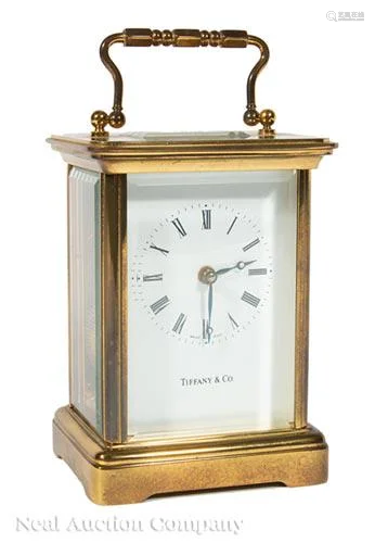 Swiss Brass Carriage Clock for Tiffany