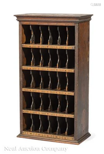 American Oak Postmaster Cabinet