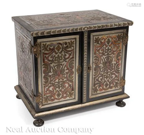 Continental Ebonized and Boullework Coffer