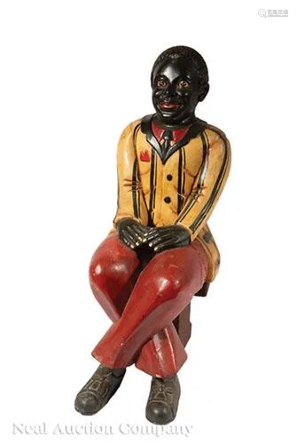 Carved and Polychromed Wood Figure