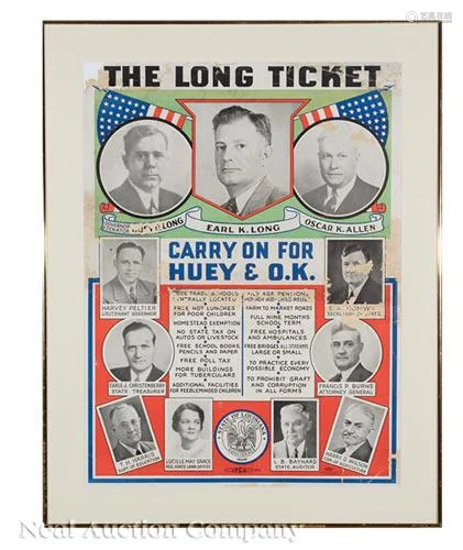 Earl K. Long Campaign Poster