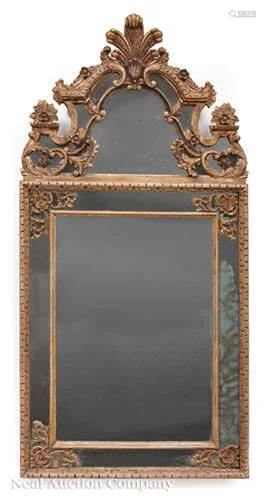 Regence-Style Carved and Gilded Pier Mirror