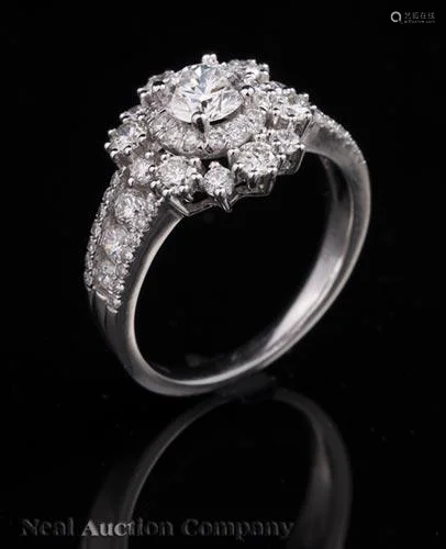 Platinum and Diamond Ring