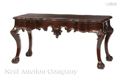 Portuguese Rococo-Style Mahogany Low Table