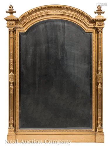 Napoleon III Giltwood Overmantel Mirror