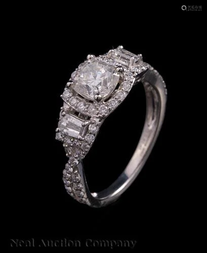 Platinum and Diamond Ring