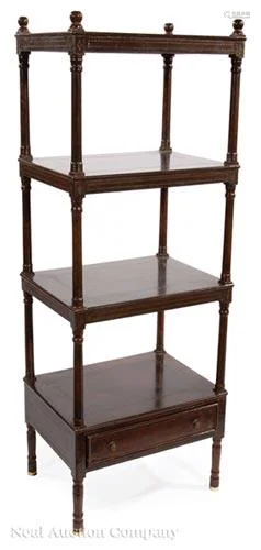 Regency-Style Mahogany Etagere, 