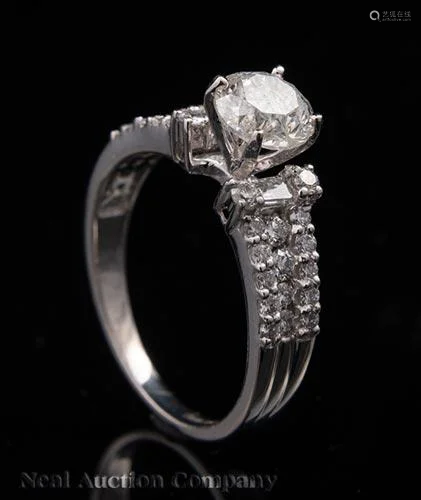 Platinum and Diamond Ring