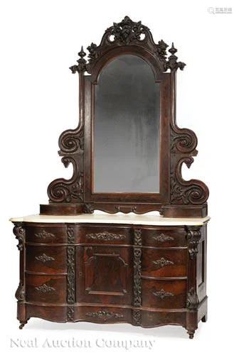 American Rococo Rosewood Dressing Chest