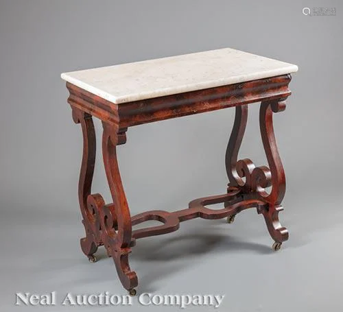 American Classical Mahogany Side Table