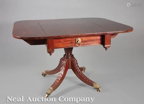 American Classical Mahogany Breakfast Table