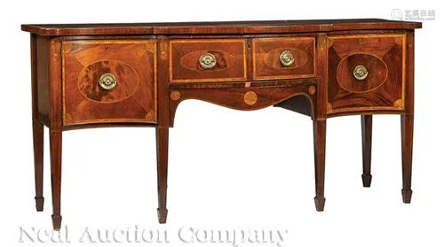 George III Inlaid Mahogany Sideboard