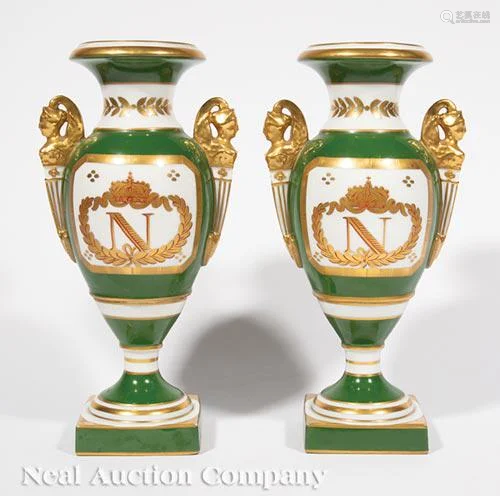 Pair of Sevres-Style Porcelain 