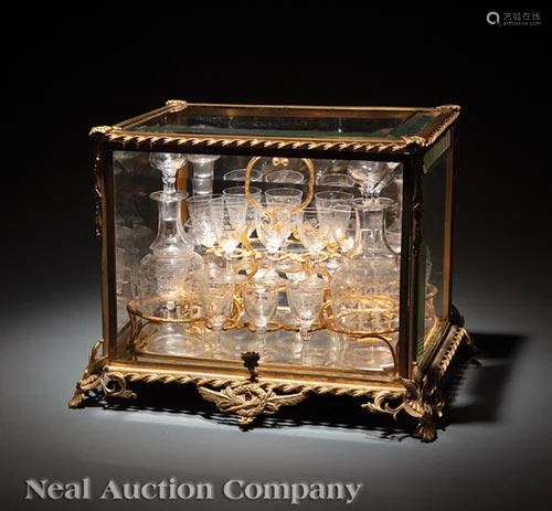 Antique French Gilt Bronze Cave a Liqueuer