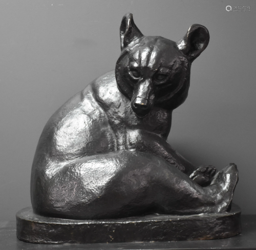 IrÃ¨ne Rochard (1906 - 1984). Bronze with nuanced black