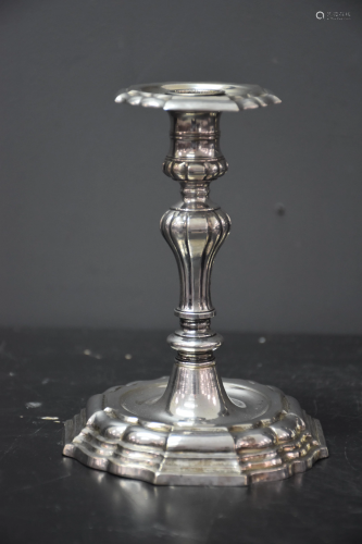 Pair of silver torches with Naples hallmarks from 1774.