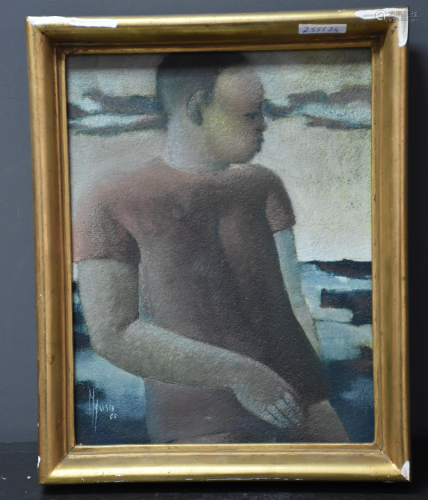 Maurice Musin (1939). Oil on cardboard. 