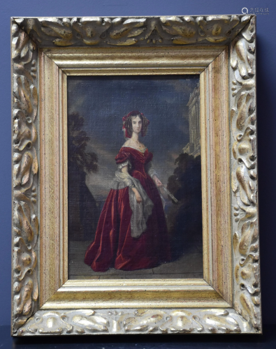 Portrait of the first Queen of the Belgians, Louise