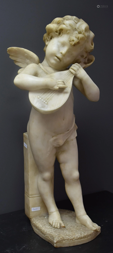 Romantic alabaster late 19th century. 