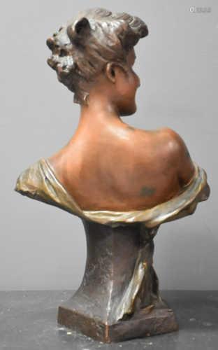 Georges Van Der Straeten (1856 - 1928). Bronze bust.