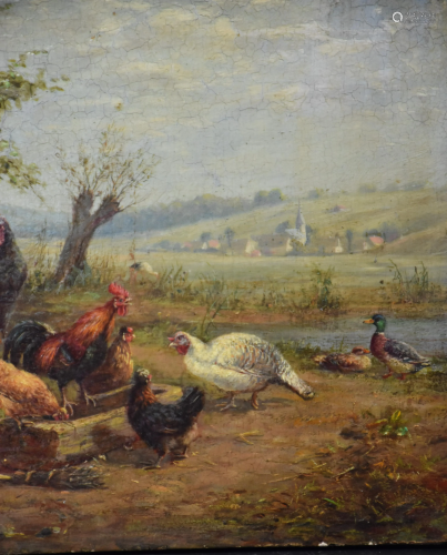 Charles C. Hofmann (1821 - 1882). Country scene with
