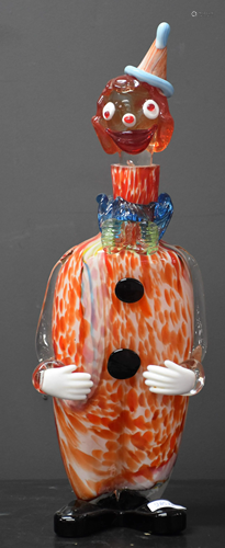 1 Anthropomorphic decanter in Murano. Ht 40 cm.