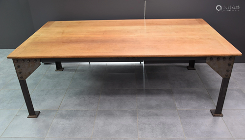 Adam Steiner (born 1956). Riveted iron dining table and