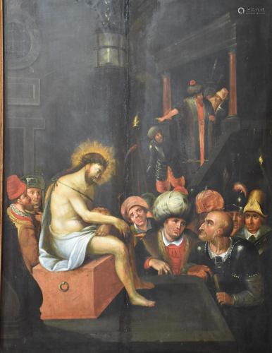 Christ to the Outrages, 17th century Antwerp school.