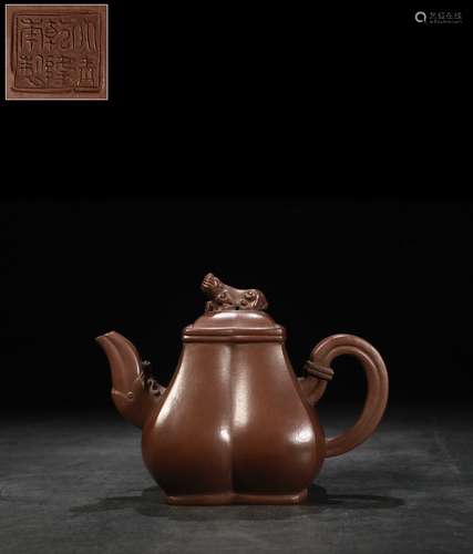 A Chinese Zisha Teapot With Mark