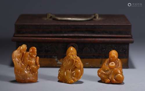 Set Of Chinese Tianhuang Stone Arhat Seals