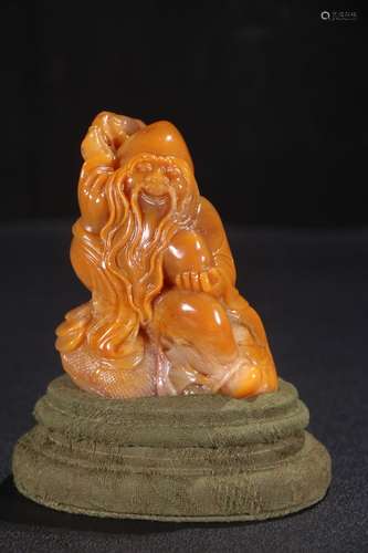 A Chinese Tianhuang Stone Figure Carved Ornament