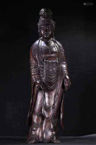 A Chinese Agarwood Guanyin Buddha