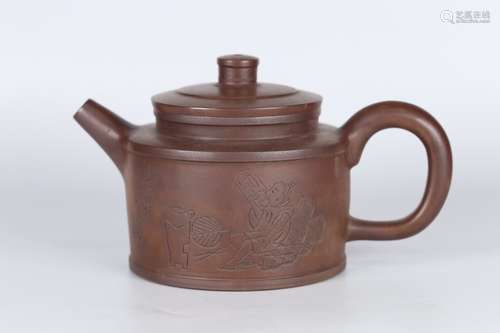 A Chinese Zisha Teapot