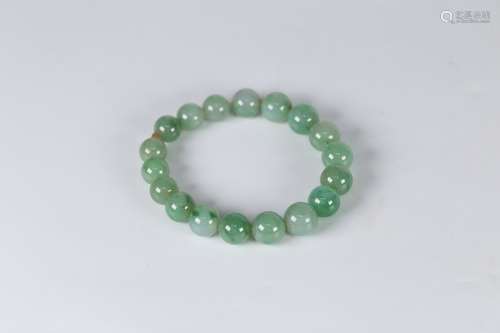 A Chinese Jadeite Bracelet