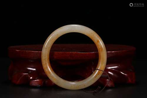 A Chinese Hetian Jade Bangle