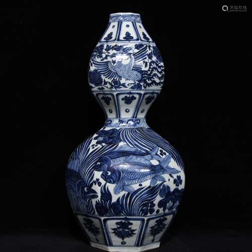 A Chinese Procelain Blue&White Gourd Vase