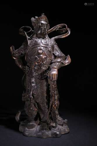 A Chinese Bronze Figure Statue