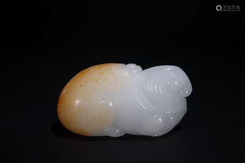 A Chinese Hetian Jade Story Carved Handpiece