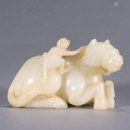 ANCIENT CHINESE,JADE CARVING MONKEY