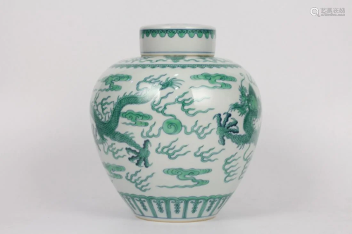 ANCIENT CHINESE,GREEN GLAZED 