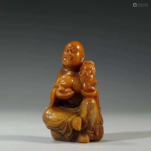 YANG YUXUAN,SHOUSHAN STONE CARVING BUDDHA STATUE