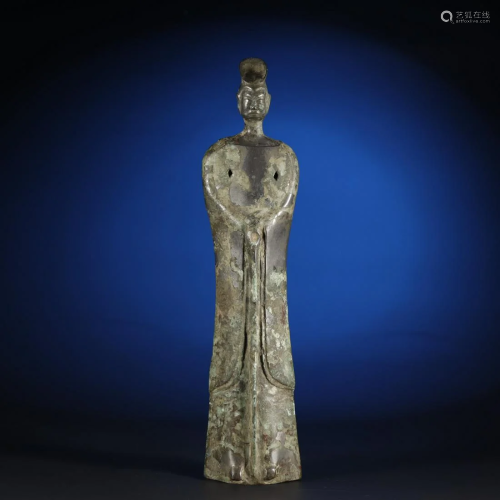 ANCIENT CHINESE,BRONZE FIGURE