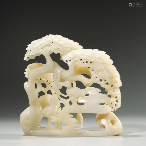 ANCIENT CHINESE,WHITE JADE CARVING