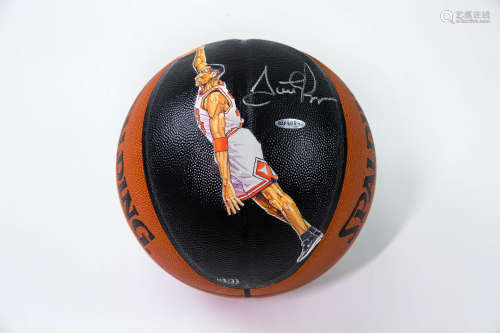 斯科蒂·皮蓬（Scottie Pippen）彩绘亲签篮球 UDA  篮球