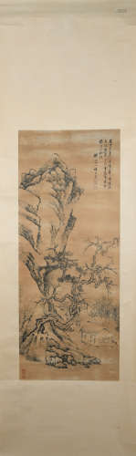 Qing dynasty Xiang wenyan's landscape painting